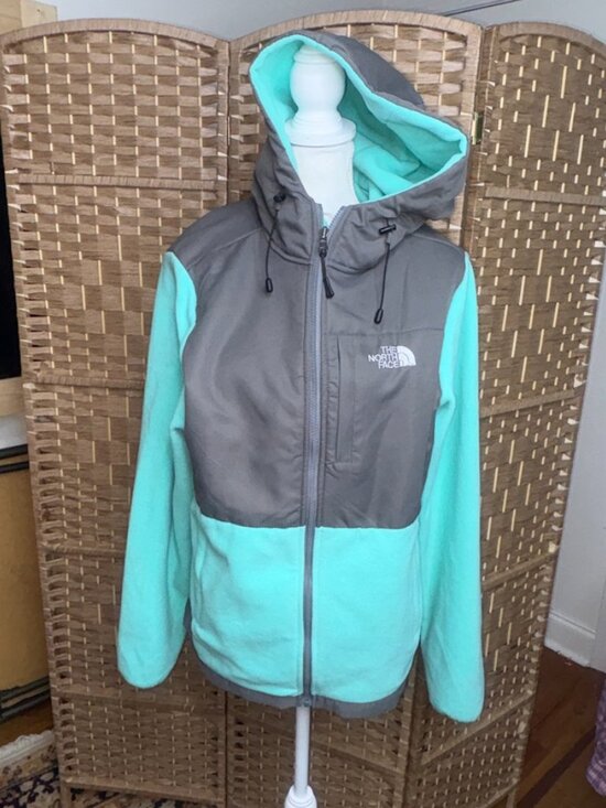 The North Face Jackets & Blazers - LIKE NEW The North Face Full-Zip Hooded Denali Fleece Polartek Teal Aqua XXL